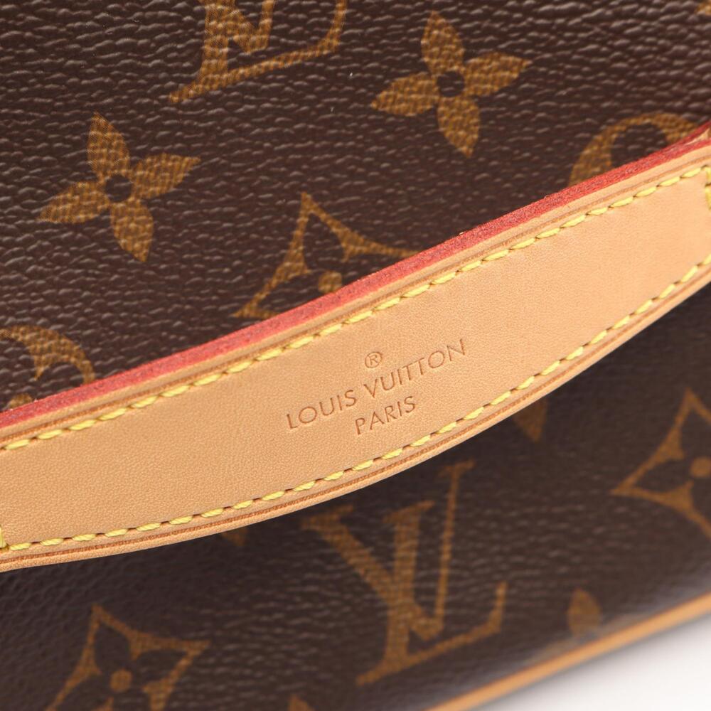 Louis Vuitton Nice Top Handle Bag Canvas Leather Monogram Brown - Picture 5 of 6